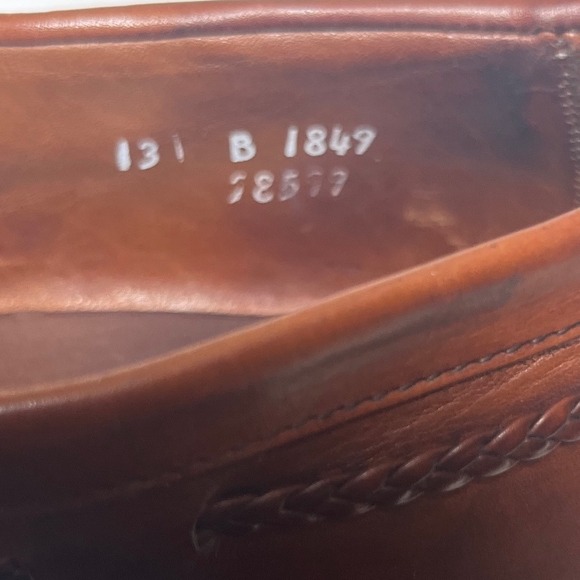 Allen Edmonds Cody Tassel Loafers Woven Brown Leather Mens 13B US main image 5